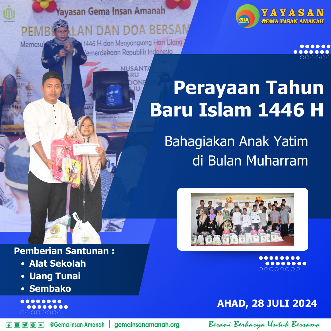 PERAYAAN TAHUN BARU ISLAM 1446 H "Bahagiakan Anak Yatim di Bulan Muharram"